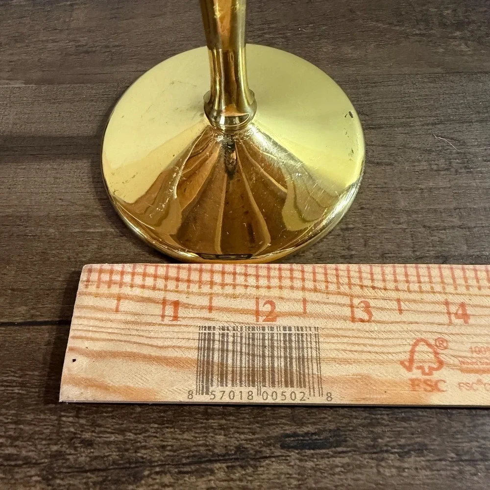 Solid Brass Taper Candle Holders (2) VTG 90s PartyLite Richmond Candlesticks - Picture 15 of 15